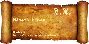 Németh Mínea névjegykártya